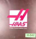 Haas-Haas Sl Series, Turning Centers, Operations Maintenance Programming Manual 2004-SL Series-05